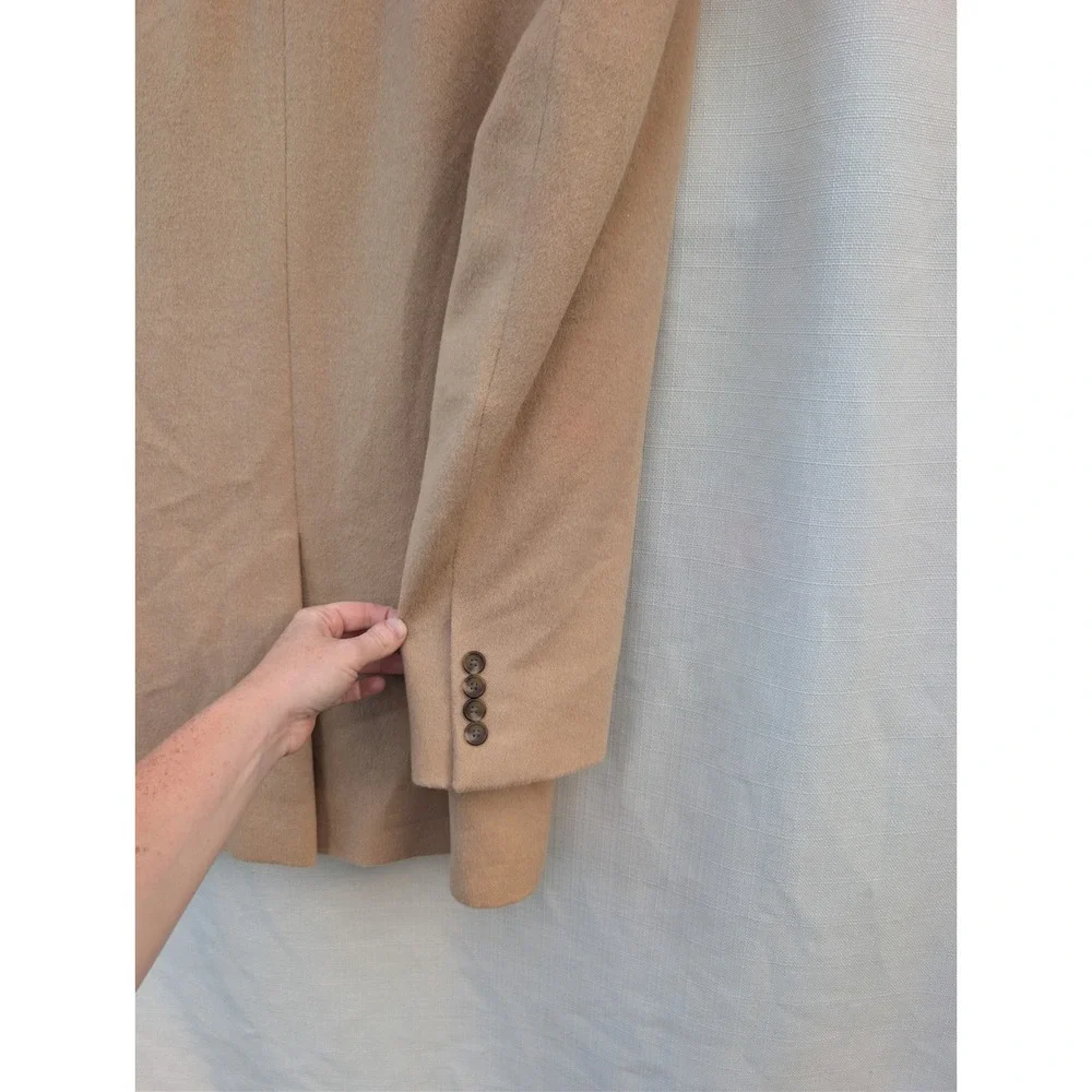 Jos A Bank Camel Hair Blazer Mens 43L Tan 100 Camel Hair Sport Coat 2 Button